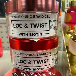 Tyche, loc & twist with biotin, extreme hold, conditioning braid gel, 5.07 ounces