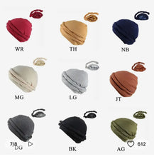 Cargar imagen en el visor de la galería, Men’s turban bonnet silky lined