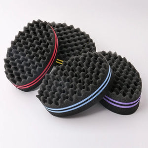 Hot sale Oval Double Sides Twist Hair Brush Sponge Brush For Natural Afro Coil Wave Dread Sponge Brushes Hair Braids