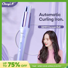 Load image into Gallery viewer, CkeyiN Automatic Hair Curler 32MM Auto Rotating Ceramic Hair Roller Professional Curling Iron Curling Wand Hair Waver