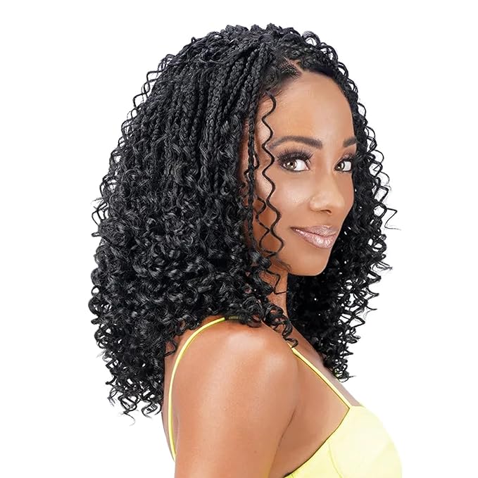 Zury VII Boho Curly Crochet Braiding Hair, 12/13/14 inches/100 strands/Extra Curly BOHO hair included/1 pack is enough for full style.