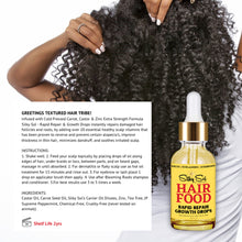 Cargar imagen en el visor de la galería, Hair Food Serum | Silky Sol Naturals/ Rapid hair Growth and repair oil for curly textured hair types/ Organic, Vegan, Non-GMO